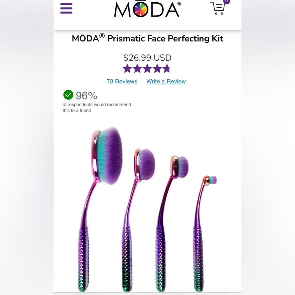 NIB Moda Brushes